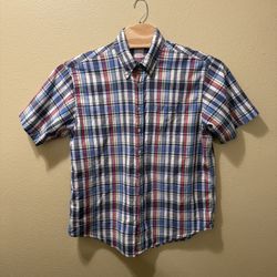 Men’s XL Brooks Brothers Multicolor 100% Cotton Short Sleeve Button Down Shirt