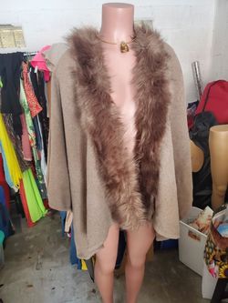 heavy blazer with fur