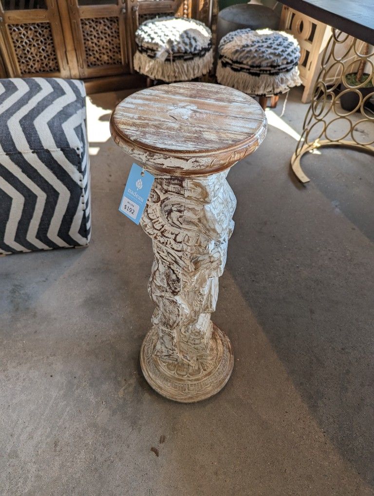 Carved Side Table