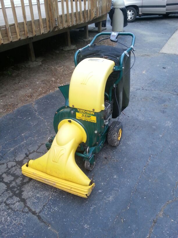 Yard-Man 5.5 HP triple care system chipper, shredder, vacuum