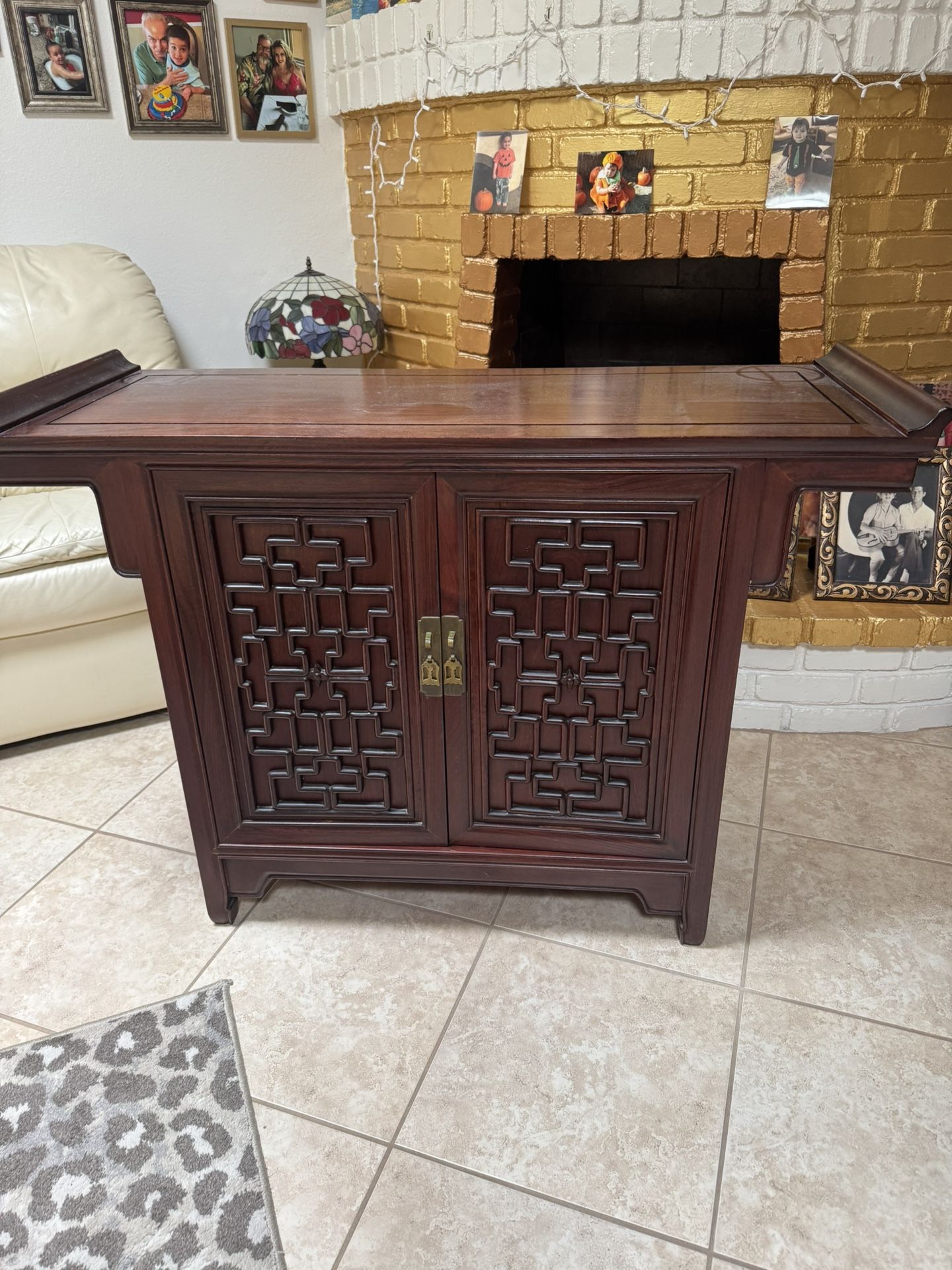 Beautiful Antique Chest Table 