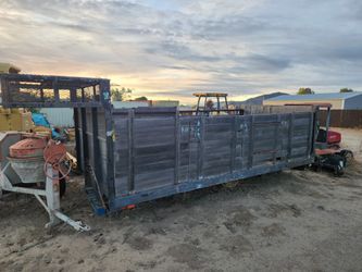Stakebed Dump Truck Bed Flatbed Make Trailer