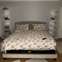 King Size Bed Frame Mattress Full Set 