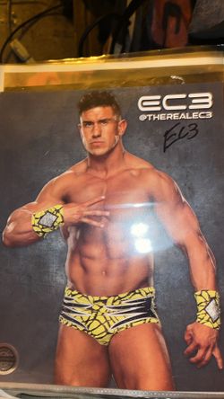 WWE NXT EC3 signed photo COA