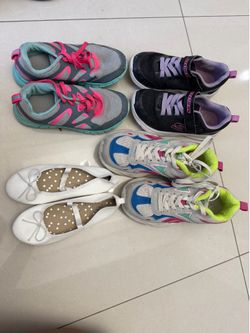 Set of girls shoes