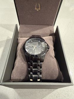 Bulova Black Stainless Steel Men’s Watch