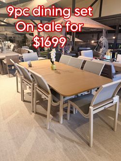 9-Piece Outdoor Patio Dining Set