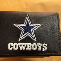 Dallas Cowboys Leather Trifold Wallet 