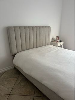 Queen Linen Bed Frame
