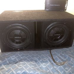 Rockfordfosgate Subwoofer And Power acoustik Amp 