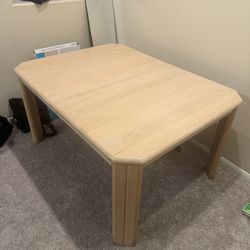 Oak wood dining table