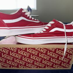 Red Vans Old Skool 