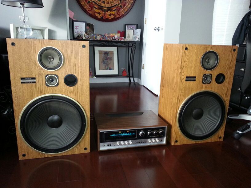 Vintage Pioneer CS-G403 speakers and Pioneer QX-8000 receiver