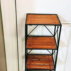 Stand Wood & Metal Home Decor