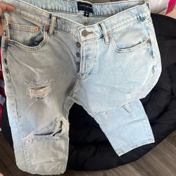 90s Loose High Rise Crop Pants Size 12/31 