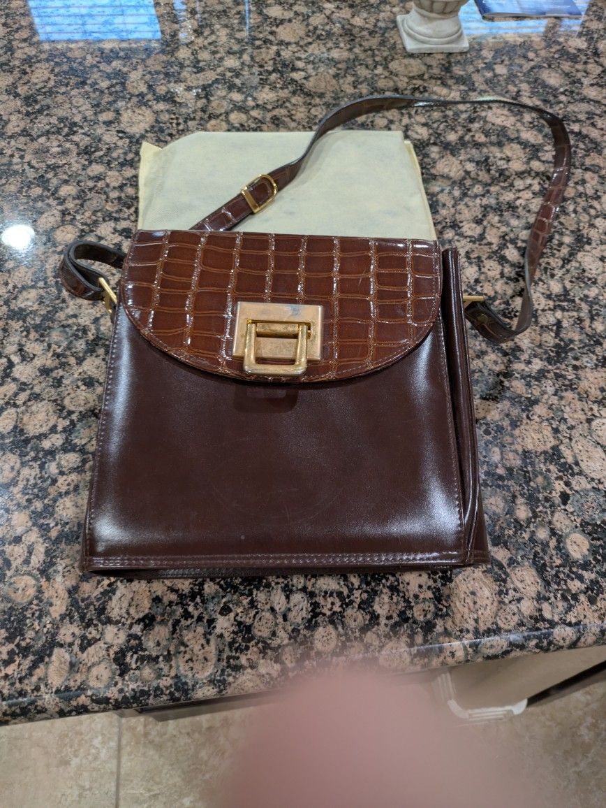 Brown Leather Handbag