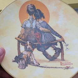 Rare Norman Rockwell Plate