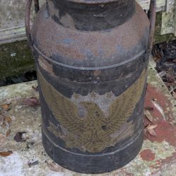 Vintage Steel Milk Dairy Can