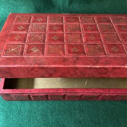 Old School Union Made Red Bible Box