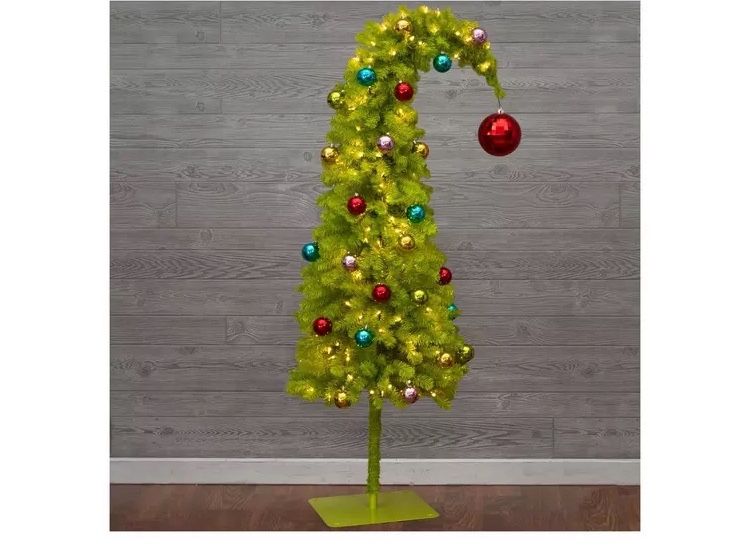 5’ LED BRIGHT GREEN WHIMSICAL TREE from THE GRINCH