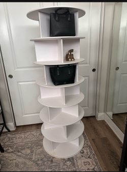 SWIVEL 7 TIERS SHOES AND PURSES RACK