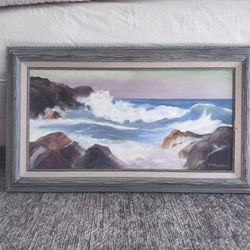 Original beach landscape painting