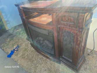 70' inch TV Stand With fireplace