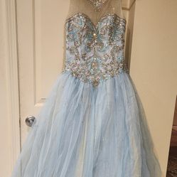 Stunning Quinceneara Gown Blue