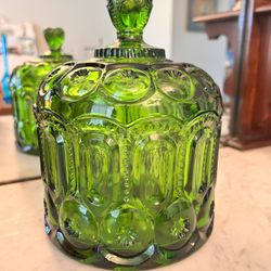 LE Smith 8" Green Jardiniere