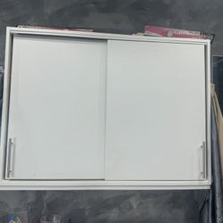 White Cabinet With Shelves 