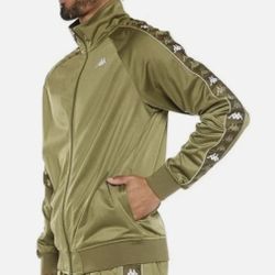 Kappa Men's 222 Banda Dullo Track Jacket Green New