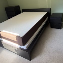 MALM Queen Bed, w/ Dresser and Nightstand Set (w/ or w/out mattress)