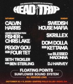 HEAD TRIP - 2 VIP Tickets - 10/10 - 10/11