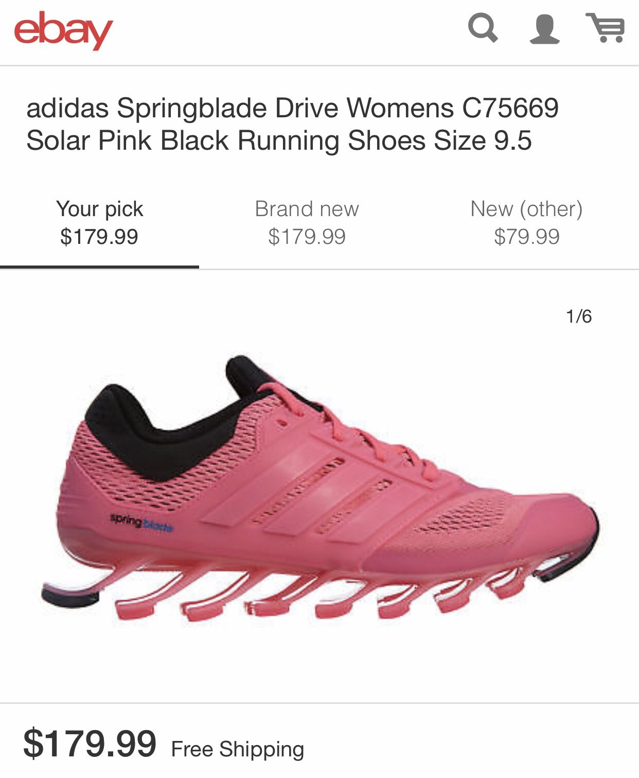 Women’s Adidas Springblade size 9.5
