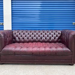Vintage Leather Chesterfield Sofa