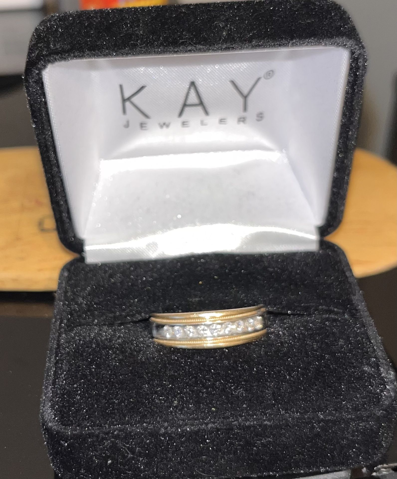 Diamond And Gold Wedding Ring