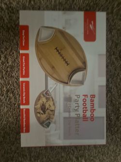 Bamboo football platter