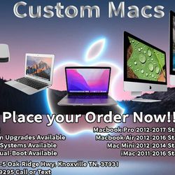 Custom Macbook Pro, Macbook Air, iMac, & Mac Mini Free Shipping