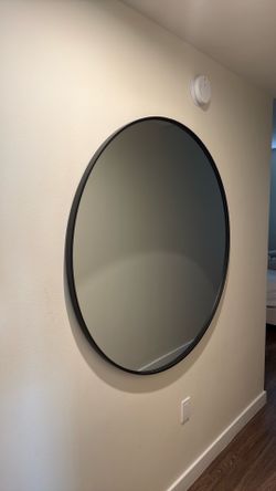 Round large mirror