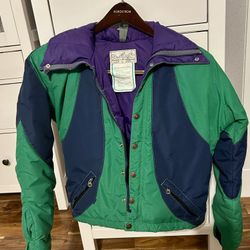 Vintage Powderhorn Mountaineering Ski Jacket – XS – Jackson Hole, WY (1980s Era)