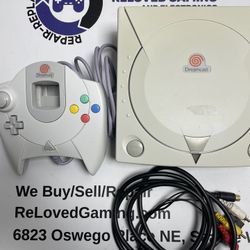 Sega Dreamcast Console And Controller - Tested No Issues - Two Month Warranty - For Sale Or Trade