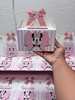 Minnie Mouse Custom Candy Boxes