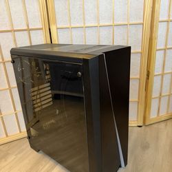 PC Black Tower w LED colors on front