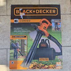 BLACK And DECKER corded Leaf Blower and Leaf Vacuum Mulcher