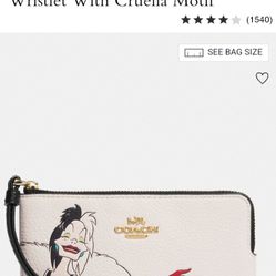 Disney X Coach Cruella Wristlet