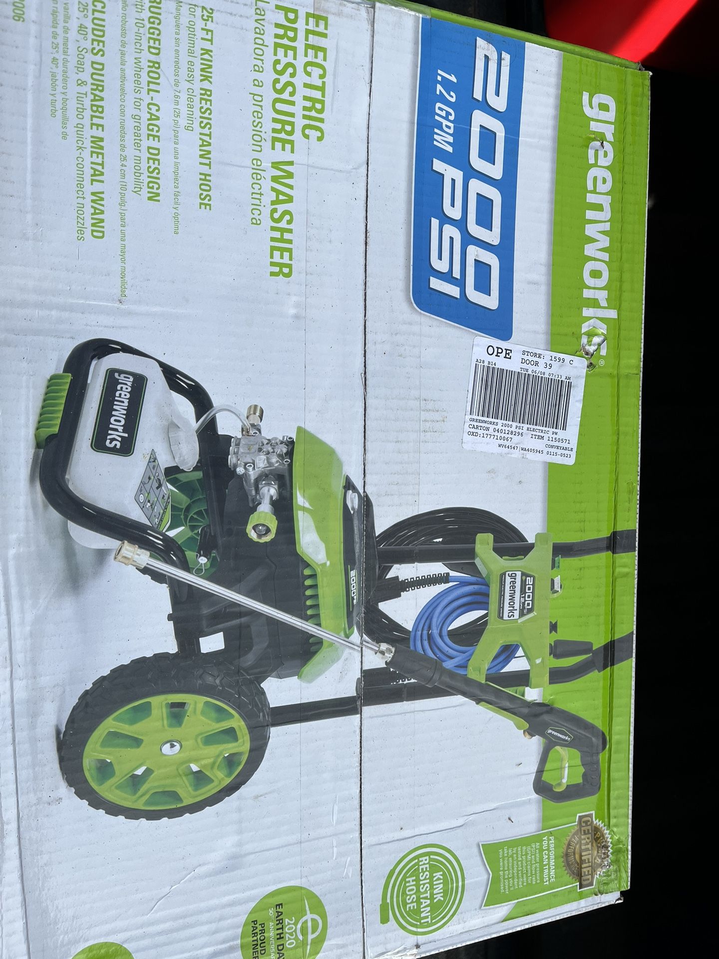 2000psi Electric Pressure Washer