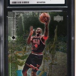 (PREVIEW) 1998 Black Diamond Sample Michael Jordan #23 CGC 9 MINT