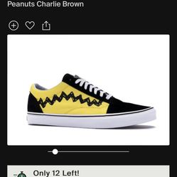 Peanut Vans 7.5 Charley Brown 