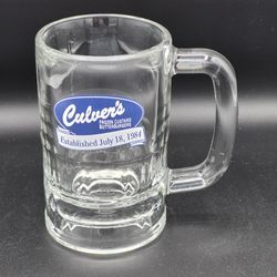 Vintage Culvers Frozen Custard Heavy Glass Mug