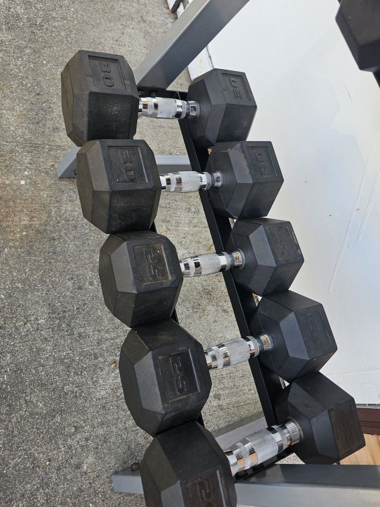 Weights With Rack And Bench